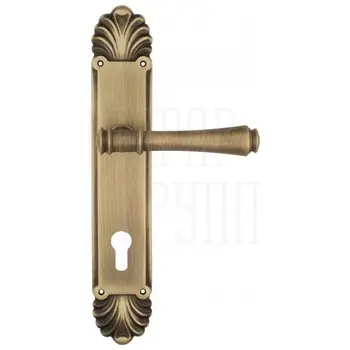 Дверная ручка Venezia 'CALLISTO' на планке PL87 матовая бронза (cyl)