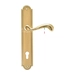 Дверная ручка Extreza "NINA" (Нина) 317 на планке PL03, полированное золото (cyl)