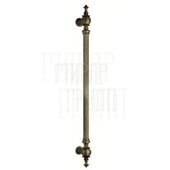 Дверная ручка-скоба Pasini 'Scettro' (796/600 mm) античное серебро (796 mm)