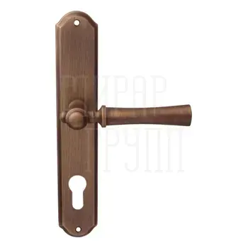 Дверная ручка на планке Melodia 283/131 'Carlo' матовая бронза (cyl)