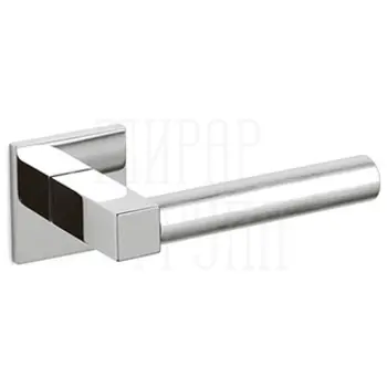 Дверные ручки на розетке Olivari Pitagora Q матовый хром + хром