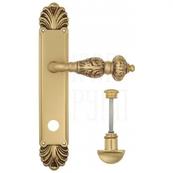 Дверная ручка Venezia 'LUCRECIA' на планке PL87 французское золото (wc)