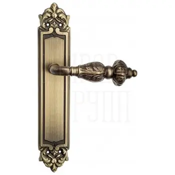 Дверная ручка Venezia 'LUCRECIA' на планке PL96 матовая бронза
