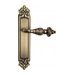 Дверная ручка Venezia 'LUCRECIA' на планке PL96, матовая бронза