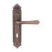 Дверная ручка на планке Melodia 424/229 'Denver', античное серебро (key)