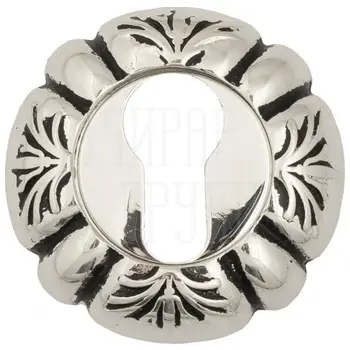 Накладка дверная под цилиндр Venezia CYL-1 D5 натуральное серебро