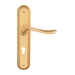 Дверная ручка на планке Melodia 285/235 "Daisy", французское золото (cyl)
