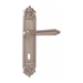Дверная ручка на планке Melodia 246/229 'Nike', серебро (key)