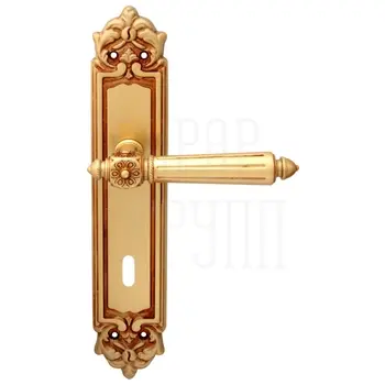 Дверная ручка на планке Melodia 246/229 'Nike' французское золото (key)