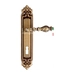 Дверная ручка Extreza "EVITA" (Эвита) 301 на планке PL02, матовая бронза (cab) (KEY)