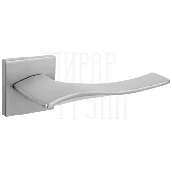 Дверные ручки Renz (Ренц) 'Латина' INDH 322-03 slim на квадратной розетке суперсатин. хром