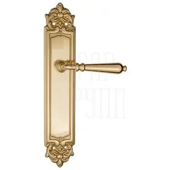 Дверная ручка Fratelli Cattini 'NAPOLI' на планке PL96 полированная латунь