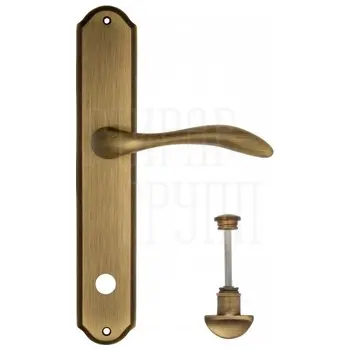 Дверная ручка Venezia 'ALESSANDRA' на планке PL02 матовая бронза (wc)