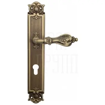 Дверная ручка Venezia 'FLORENCE' на планке PL97 матовая бронза (cyl)