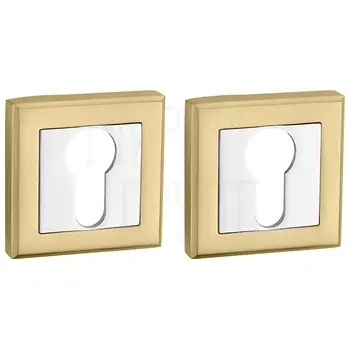 Накладка Punto (Пунто) под цилиндр ET.K.QL52 (ET QL) матовое золото + хром