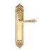 Дверная ручка Extreza "PETRA" (Петра) 304 на планке PL02, полированное золото