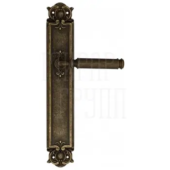 Дверная ручка Venezia 'MOSCA' на планке PL97 античная бронза