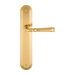 Дверная ручка Extreza "BONO" (Боно) 328 на планке PL05, полированное золото