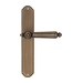 Дверная ручка Fratelli Cattini 'TORCELLO' на планке PL02 , матовая бронза