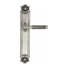 Дверная ручка Venezia 'MOSCA' на планке PL97, натуральное серебро