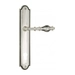 Дверная ручка Venezia 'GIFESTION' на планке PL98, натуральное серебро (cyl)