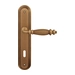 Дверная ручка на планке Melodia 404/235 'Siena', матовая бронза (key)
