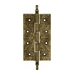 Дверная петля универсальная латунная с узором Venezia CRS012 152x89x4, матовая бронза