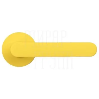 Дверная ручка на круглой розетке Colombo 'One' CC11 (CC19) желтый