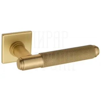 Дверная ручка на квадратной розетке Venezia 'EXA ZIG' FSS французское золото