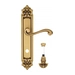 Дверная ручка Venezia "VIVALDI" на планке PL96, французское золото (wc-4)