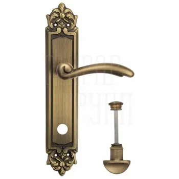 Дверная ручка Venezia 'VERSALE' на планке PL96 матовая бронза (wc)