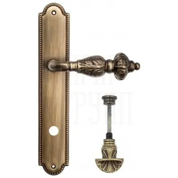 Дверная ручка Venezia 'LUCRECIA' на планке PL98 матовая бронза (wc-4)