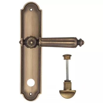 Дверная ручка Fratelli Cattini 'TORCELLO' на планке PL248 матовая бронза (wc-2)