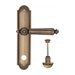 Дверная ручка Fratelli Cattini 'TORCELLO' на планке PL248 , матовая бронза (wc-2)