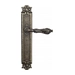 Дверная ручка Venezia "MONTE CRISTO" на планке PL97, античная бронза