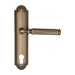Дверная ручка Fratelli Cattini 'ENCIA' на планке PL248 , матовая бронза (cyl)
