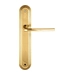 Дверная ручка Extreza "TERNI" (Терни) 320 на планке PL05, полированное золото