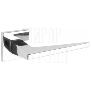 Дверные ручки Renz (Ренц) 'Сорренто' INDH 321-03 slim на квадратной розетке полированный хром