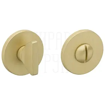 Фиксатор санузловый на тонкой круглой розетке Tupai 4041 R 5S матовое золото