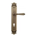 Дверная ручка Venezia 'CLASSIC' на планке PL97, матовая бронза (cyl)