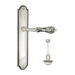 Дверная ручка Venezia "MONTE CRISTO" на планке PL98, натуральное серебро (wc)