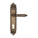 Дверная ручка Fratelli Cattini "TORCELLO" на планке PL96 , матовая бронза (cyl)