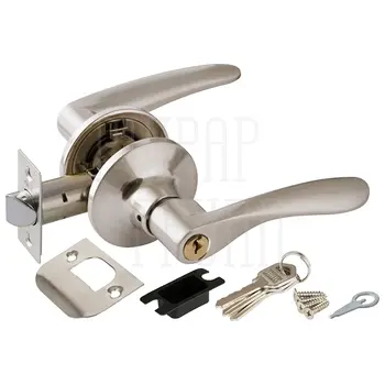 Дверная ручка-защелка Punto (Пунто) DK620 (кл./фик.) матовый никель