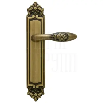Дверная ручка на планке Melodia 243/229 'Rosa' матовая бронза