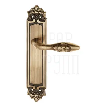 Дверная ручка на планке Melodia 243/229 'Rosa' матовая бронза