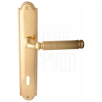 Дверная ручка на планке Melodia 290/458 'Ranja' полированная латунь (cab)