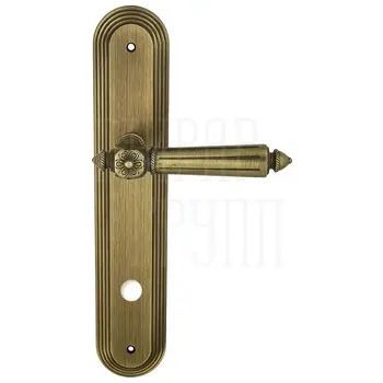 Дверная ручка Extreza 'LEON' (Леон) 303 на планке PL05 матовая бронза (WC)