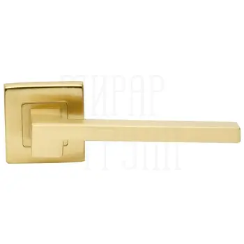 Дверные ручки на розетке Morelli Luxury 'Stone' матовое золото