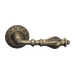 Дверная ручка на розетке Venezia 'GIFESTION' D4, матовая бронза