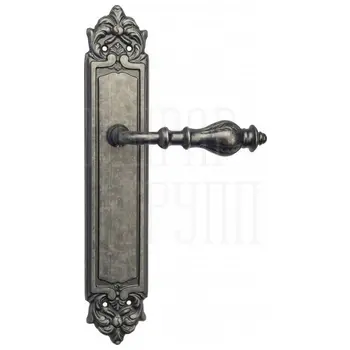 Дверная ручка Venezia 'GIFESTION' на планке PL96 античное серебро